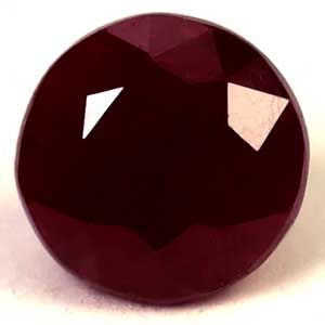 1.39 ct Round Red Natural Ruby