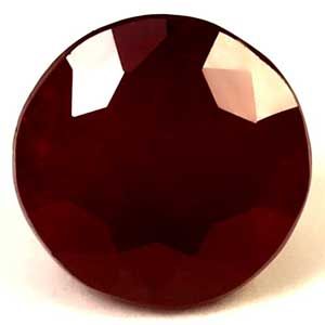 1.10 ct Round Red Natural Ruby