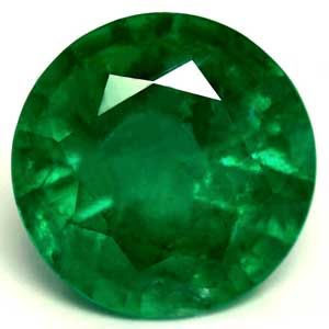 1.59 ct Round Green Natural Emerald