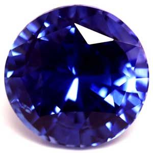 2.06 ct Round Blue Natural Sapphire