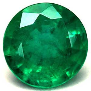 1.26 ct Round Green Natural Emerald