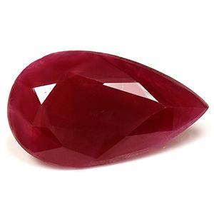 2.63 ct Pear Red Natural Ruby