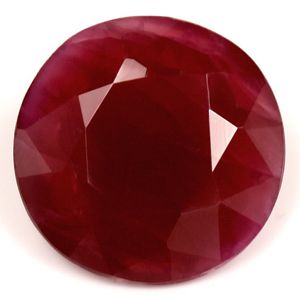 1.96 ct Round Red Natural Ruby