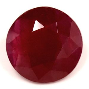 2.27 ct Round Red Natural Ruby