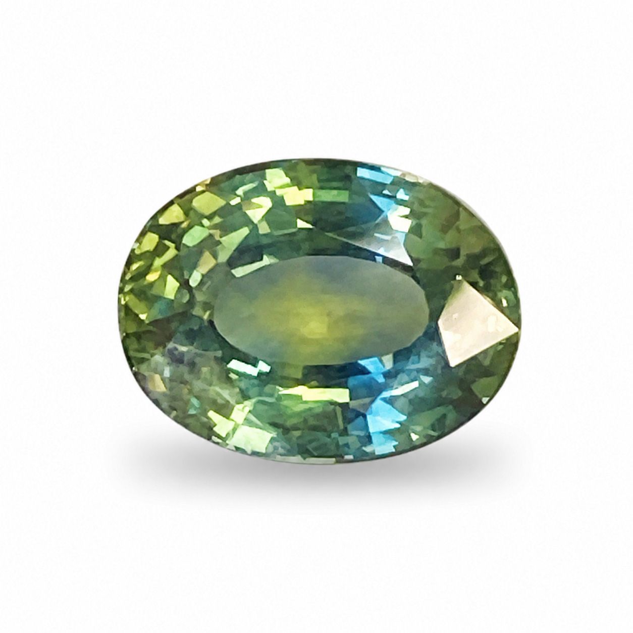 3.03 ct Oval Green Natural Sapphire
