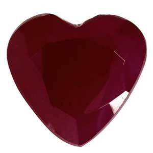 1.63 ct Heart Red Natural Ruby