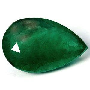 4.87 ct Pear Green Natural Emerald