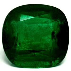 26.37 ct Cushion Green Natural Emerald
