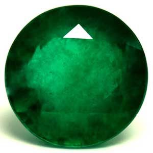 3.61 ct Round Green Natural Emerald