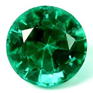0.82 ct Round Green Natural Emerald