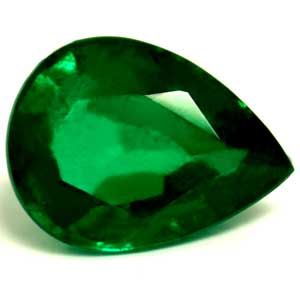 1.19 ct Pear Green Natural Emerald