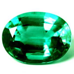 1.55 ct Oval Green Natural Emerald