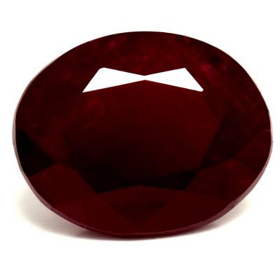 2.46 ct Oval Red Natural Ruby