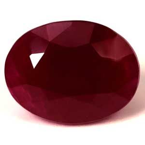 3.73 ct Oval Red Natural Ruby