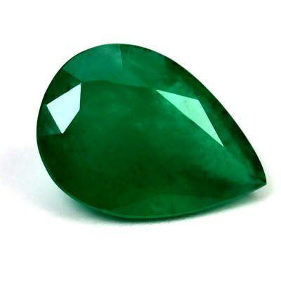3.05 ct Pear Green Natural Emerald