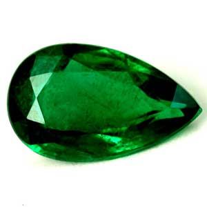 1.07 ct Pear Green Natural Emerald