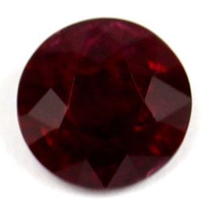 1.25 ct Round Red Natural Ruby