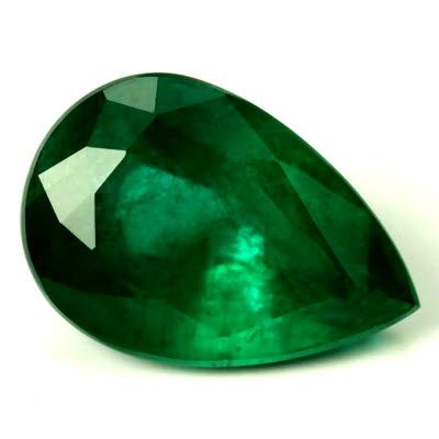 2.16 ct Pear Green Natural Emerald