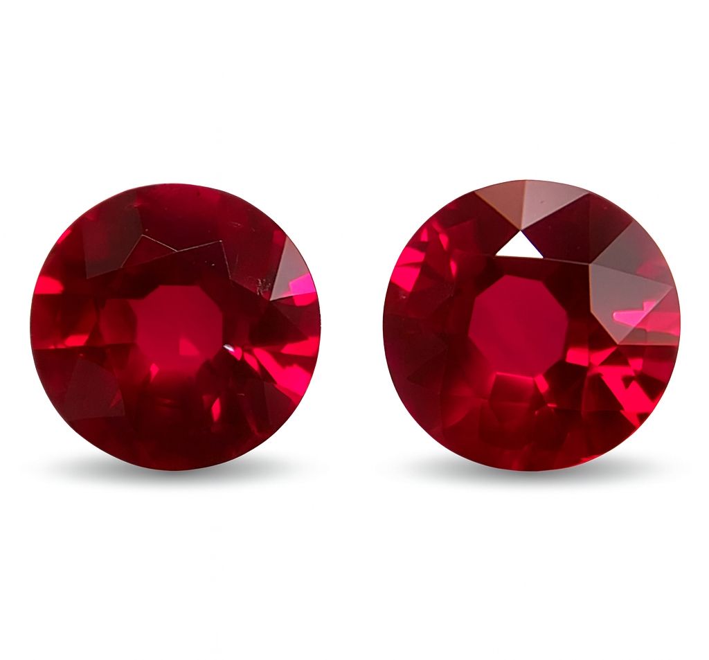 2.83 ct Round Red Natural Ruby