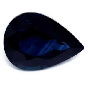 1.27 ct Pear Blue Natural Sapphire