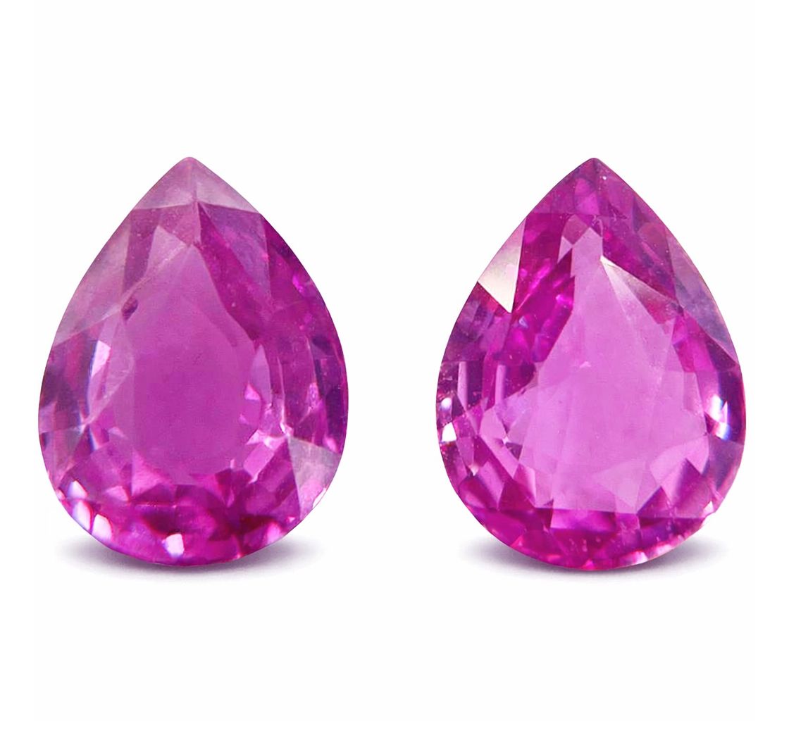 6.06 ct Pear Pink Natural Sapphire