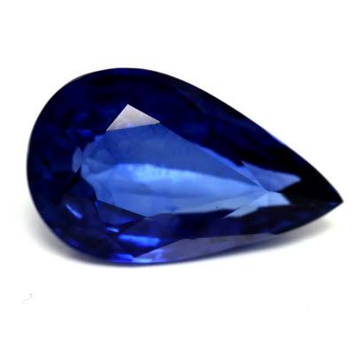 2.52 ct Pear Blue Natural Sapphire
