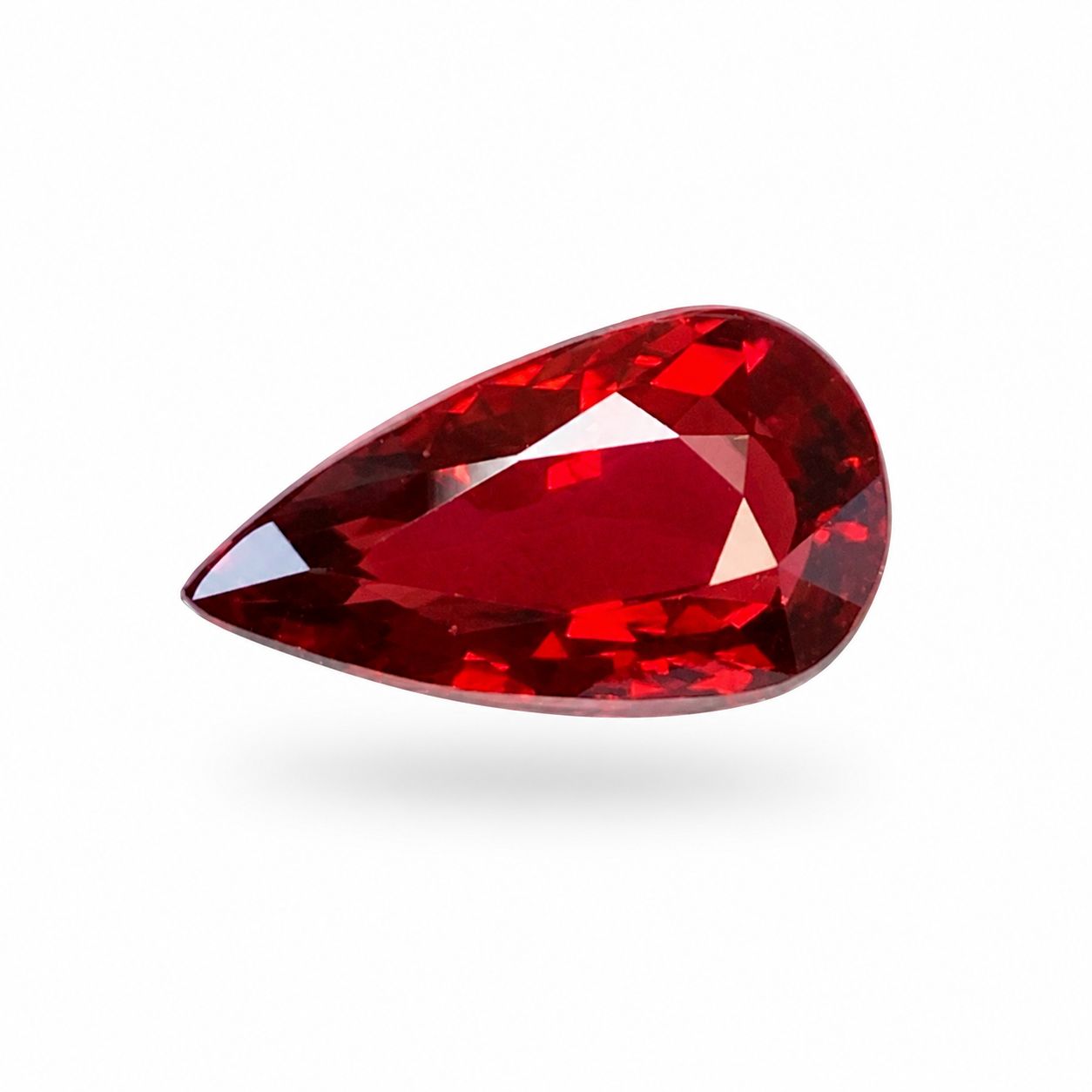 2.23 ct Pear Red Natural Ruby