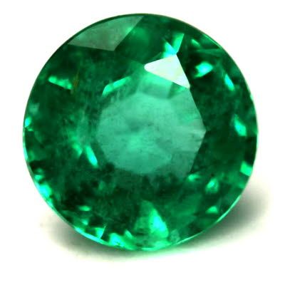 2.14 ct Round Green Natural Emerald