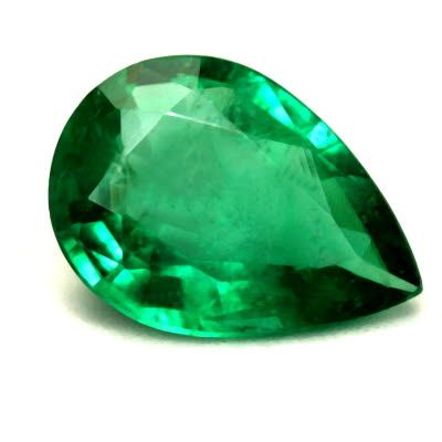 1.46 ct Pear Green Natural Emerald