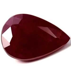 1.29 ct Pear Red Natural Ruby
