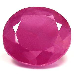 6.75 ct Oval Red Natural Ruby