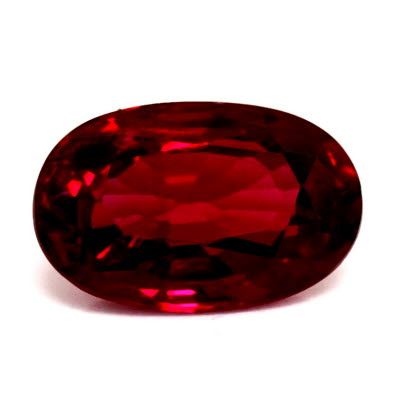 0.55 ct Oval Red Natural Ruby
