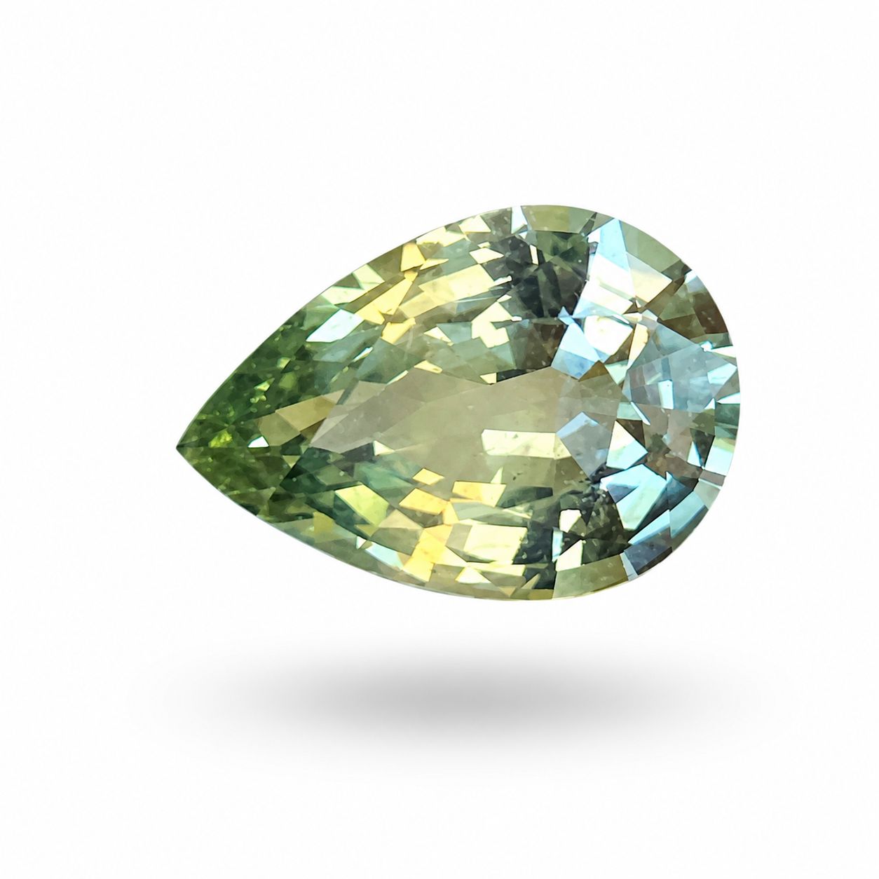 1.44 ct Pear Green Natural Sapphire