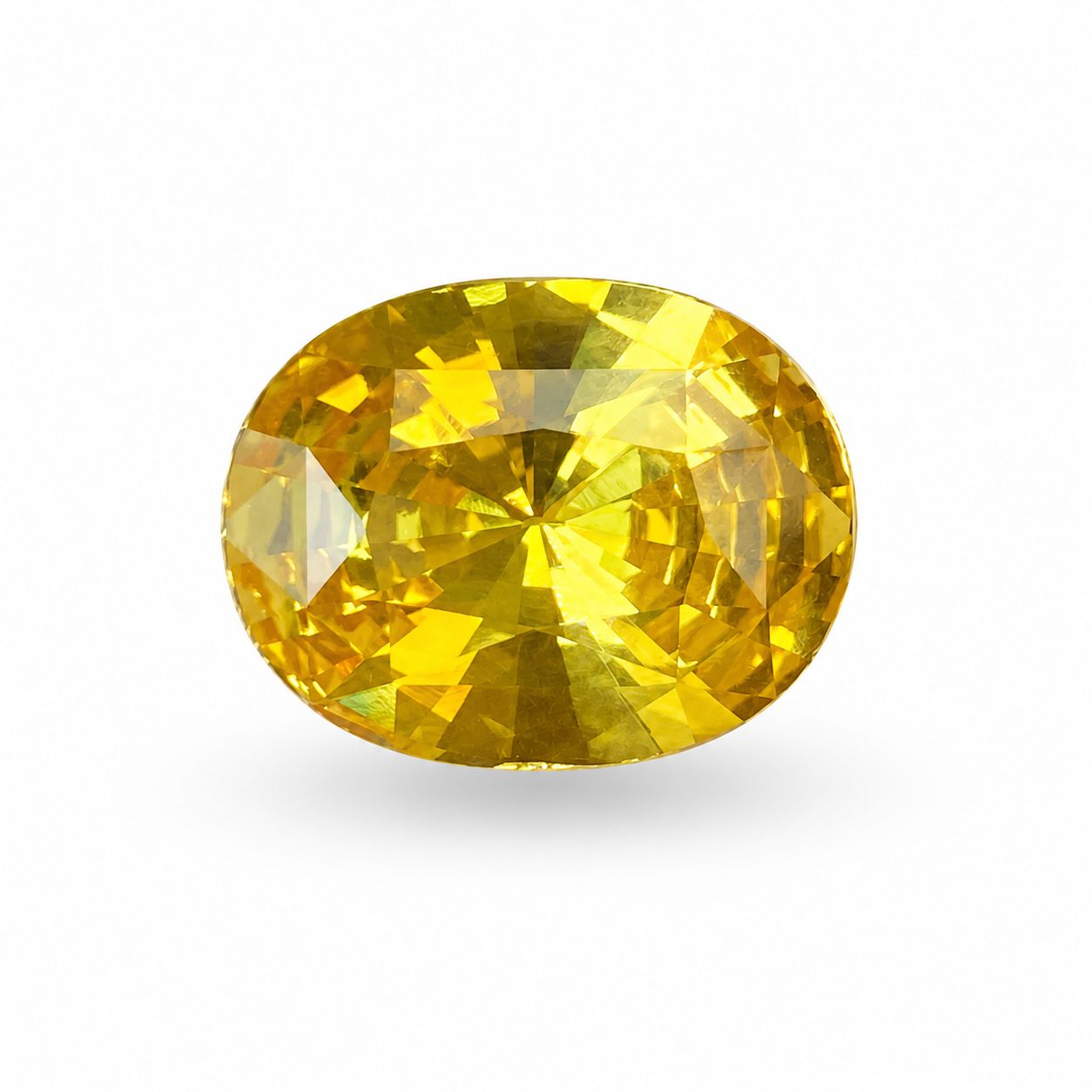 5.00 ct Oval Yellow Natural Sapphire