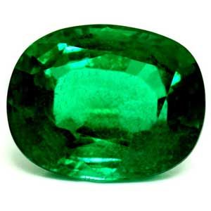 3.83 ct Cushion Green Natural Emerald
