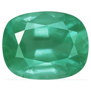 2.06 ct Cushion Green Natural Emerald