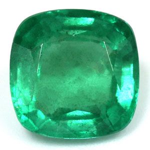 1.63 ct Cushion Green Natural Emerald