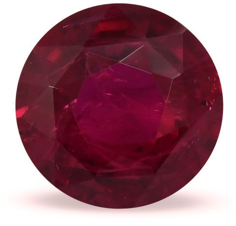 3.18 ct Round Red Natural Ruby