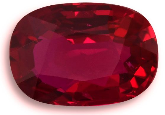 2.22 ct Cushion Red Natural Ruby