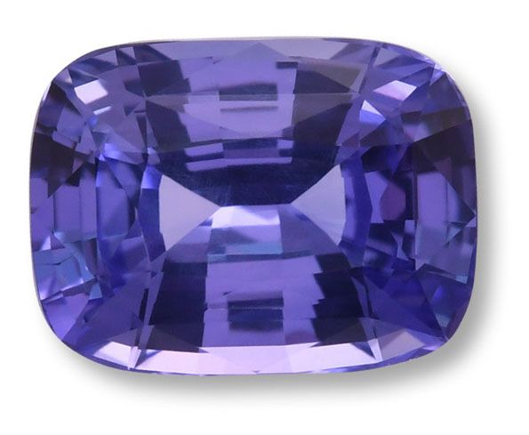 3.10 ct Cushion Purple Natural Sapphire