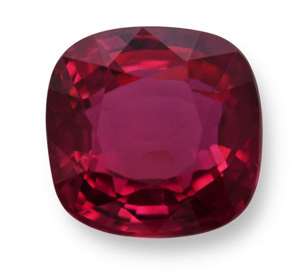 3.00 ct Cushion Red Natural Ruby