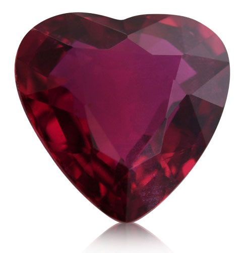 2.02 ct Heart Red Natural Ruby