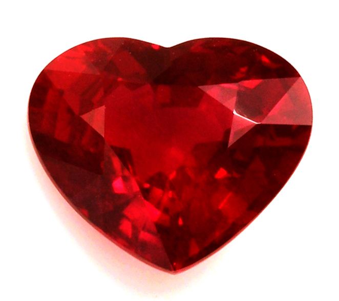 3.09 ct Heart Red Natural Ruby