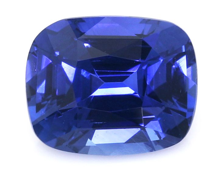 3.26 ct Cushion Blue Natural Sapphire