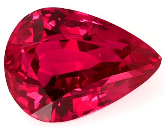 2.06 ct Pear Red Natural Ruby