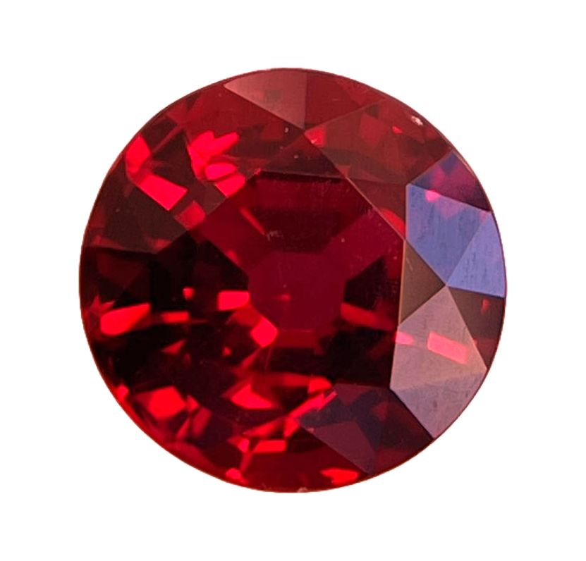 1.64 ct Round Red Natural Ruby