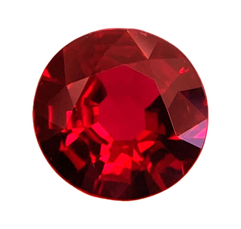 1.22 ct Round Red Natural Ruby