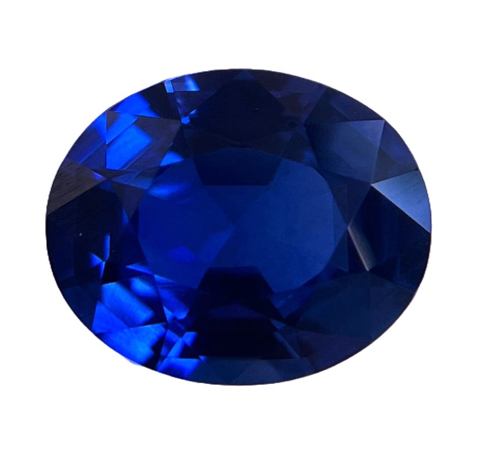 6.16 ct Oval Blue Natural Sapphire