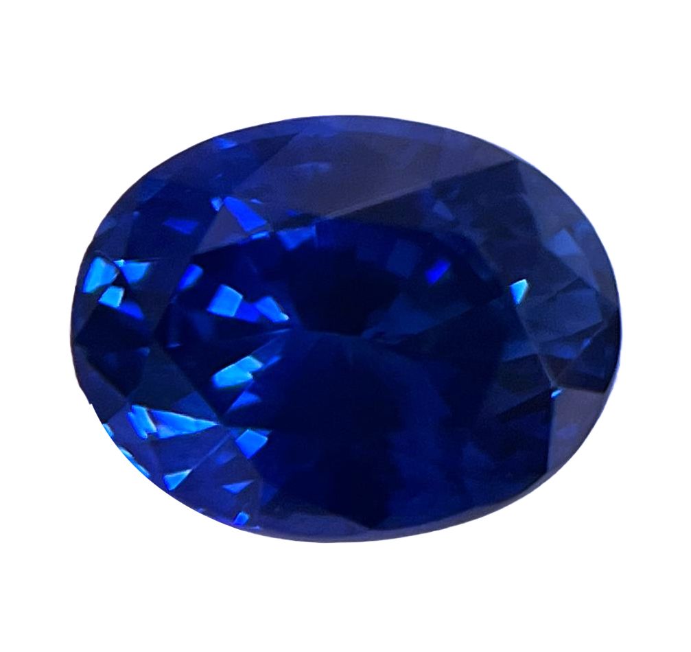 3.44 ct Oval Blue Natural Sapphire