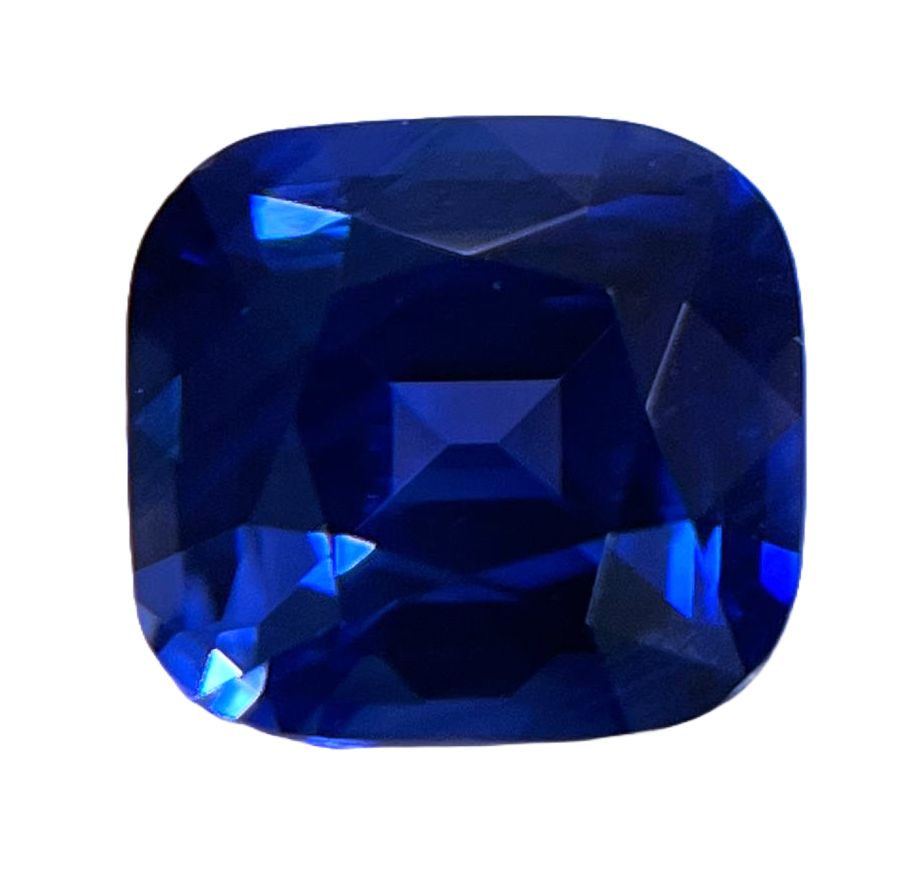 3.24 ct Cushion Blue Natural Sapphire